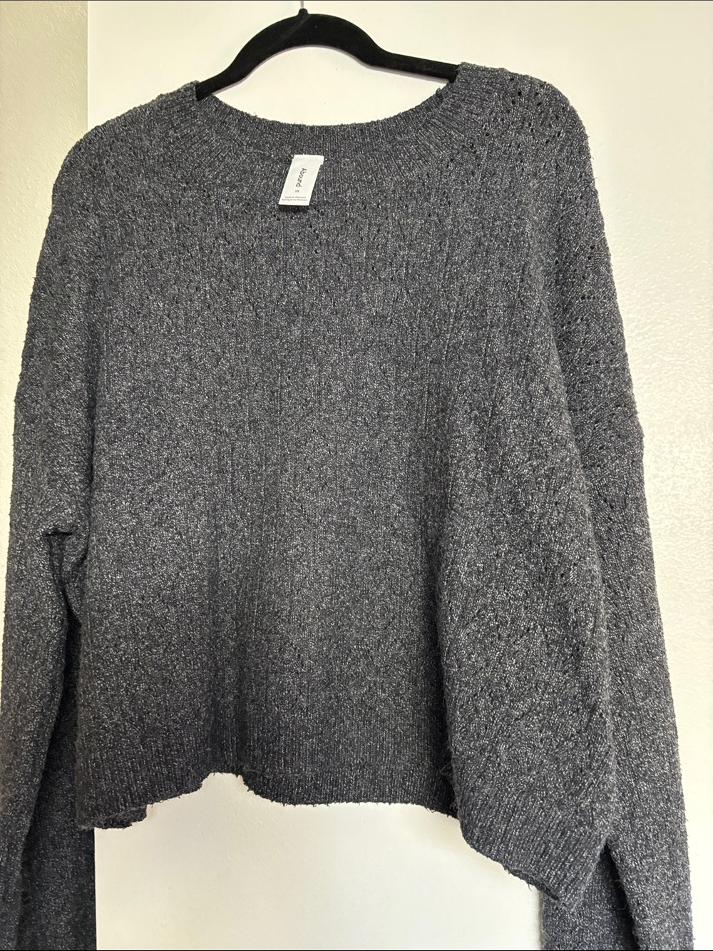 Abound Charcoal Gray Crewneck Sweater